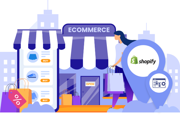 webshop shopify koppeling ERP