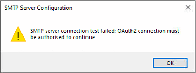 Send Email (SMTP) – Foutmelding “OAuth2 connection must be authorised to continue” bij gebruik van een Office365 mailbox met Oauth2 authenticatie. 2