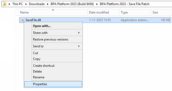 BPA Platform 2023 - Het opslaan van binaire data met de Save File tool genereert een bestand met de inhoud “#binary#” in plaats van de binaire data 2
