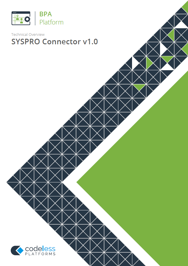 SYSPRO Connector v1.0